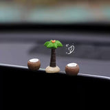 RCAGCAT Miniature Cat Figurines for Office, Funny Frog Sculpture for Car Rearview Mirror, Desk Computer Decor for Home Garden Decoration
