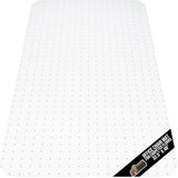 GORILLA GRIP Slip Resistant Office Chair Mat for Carpet Floors, Smooth Glide Under Desk Carpeted Floor Protector, Clear