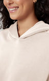 ODODOS Women's Modal Soft Oversized Hoodies Long Sleeve Hooded Sweatshirts Pullover Top with Kangaroo Pocket, Beige, Small