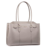 LOVEVOOK Laptop Tote Bag for Women, 15.6 Inch Waterproof Leather Work Purse, Computer Briefcase Handbag with Zipper for Office Business, Teacher & Travel