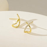 YOIHUR Gold Studs Earrings for Women Dainty Cubic Zirconia Flat Back Earrings 14K Plated Hypoallergenic Lightweight Minimalist Gold Earrings Jewelry Gifts for Women