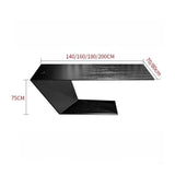 zhongxlla Standing Desk, Black Office Executive Desk, Modern Wood Writing Workstation