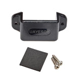UAYESOK Handheld Radio Walkie Talkie Car Holder, HT Speaker Mic Holding Mount, Adhesive Back Screw Fixation (2 Packs)