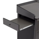 Pemberly Row 46" Sound Lectern with Battery, Multimedia Podium with Storage