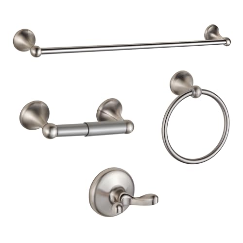 Bathroom Accessory Set, Brushed Nickel Adjustable Expandable BGL