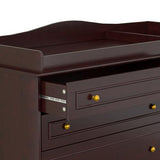 Brown Changing Table Dresser, Baby Nursery Dresser, Diaper Changing Table