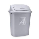 Outdoor Trash Cans Bins 17.1Gallons Large Capacity Top Swing Cover Trash Canr Outdoor School Hotel Kitchens