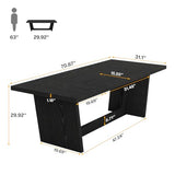 Tribesigns 14-16 People Conference Table, 12 FT Large Rectangular Meeting Seminar Table