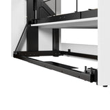 Bestar Pur Queen Murphy Bed with Sofa, 78-inch Space-Saving Wall Bed for Multipurpose Guest Room