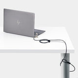 StarTech.com Universal Laptop Lock 6.6ft (2m), Security Cable for Notebooks Compatible with Noble Wedge/Nano/K-Slot