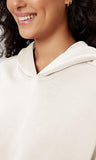 ODODOS Women's Modal Soft Oversized Hoodies Long Sleeve Hooded Sweatshirts Pullover Top with Kangaroo Pocket, Ivory, Small