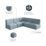Bush Business Furniture Modular 5 Seater L Shaped Sectional Lounge Sofa