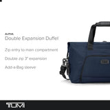 TUMI - Alpha Double Expansion Duffel - Business & Weekend Travel Duffel Bag