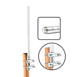 UHF Fiberglass Mobile Radio Antenna, 400-470mhz GMRS Base Antenna, 17 inches SO239 Connector for Ham Radio Device Repeater Mobile Transceiver with Mount Bracket