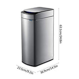 RASRGTRQ Garbage Recycling Bin Large Capacity Household Kitchen Rechargeable Trash Can