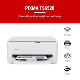 Canon PIXMA TS6520 Wireless Color Inkjet Printer Duplex Printing, White – Home Printer with Copier/Scanner