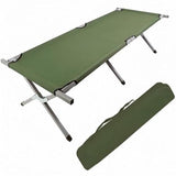 HOMSUPPLIE'S Folding Camping Cot,Outdoor Portable Camp Bed, Sleeping Cots with Carry Bag (Green)