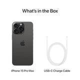 Apple iPhone 15 Pro Max, 256GB, Black Titanium - Unlocked