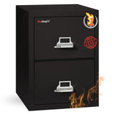 FireKing Vertical 2 Drawer Legal Fire Safe File Cabinet with Key Lock