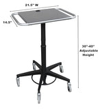 Omnimed Portable Rolling Laptop Stand with Storage Drawer