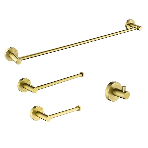Bathroom Hardware Set Towel Bar Toilet Roll Paper Holder Robe Hook IsolaY
