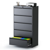 Metal Lateral File Cabinets for Home Office,Steel Wide Filing Organization Storage Cabinets for Hanging Files