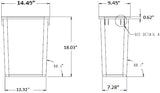 Indoor Garbage Bin for Kitchen, Home, Office & Commercial Use - Large Waste Disposal Tub
