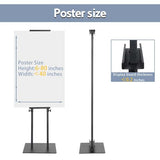 Poster Stand Heavy Duty Poster Board Stand, Double-Sided Poster Sign Stand Up to 83 inches