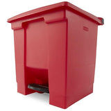 Commercial Products Legacy Step-On Trash/Garbage Can/Bin, 8 Gallon, Red, for Doctor