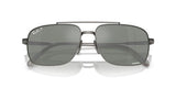 Ray-Ban RB8096 Michael Titanium Rectangular Sunglasses