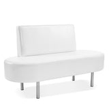 OmySalon Waiting Room Bench Seating,Salon Reception Bench Office Chair with Backrest