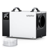 Waykar 125 Pint Crawl Space Dehumidifier with Pump & Drain Hose for Basements