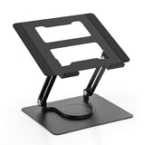 Laptop Stand Aluminum Alloy Heat Dissipation Pole Folding 360 Degree Rotating Office Stand