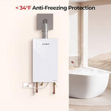 CAMPLUX Climatech 7 Indoor Natural Gas Tankless Water Heater 4.22 GPM (Up to 5 GPM) 102,000 BTU – Gas Tankless Water Heater Indoor for Whole House, 2–4 Outlets