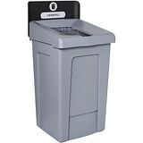 Big Trash Can, 3 in 1 Recycling Station with Lid, Recycle Bin, Exterior Trash Can