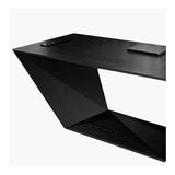 zhongxlla Standing Desk, Black Office Executive Desk, Modern Wood Writing Workstation