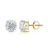 1/4 to 2 Carat Lab Grown Diamond Round Stud Earrings