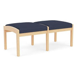 Lenox Wood Reception Waiting Room 18" 2-Seat Bench/Natural Wood