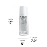 SodaStream - Terra Sparkling Water Maker | VALUE BUNDLE | CQC CO2 system | Includes 2x CO2 Cylinders, 3x 32 Fl Oz Dishwasher Safe Bottles, 2x Bubly Flavor Drops | Combine with Pepsi Flavors | White