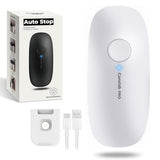 Canslab Ultrablade PRO Auto Stop Can Opener - Rechargeable Electric Can Opener for Kitchen for Seniors with Arthritis - One Touch Side Cut Opener, Smooth Edge, Handfree, Wall Mounted Small Size, White