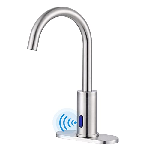 Bathroom Faucet - Tall Waterfall Automatic Bathroom Sink Faucet WOWOW