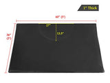 1 Inch Thick Barber Cutting Chair Salon Floor Mats for Beauty Hair Stylist Station Anti Fatigue