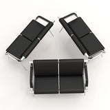 kinbor Waiting Room Bench with Armrest - Lobby Reception Chairs