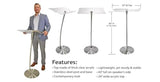 Arc 1 Stainless Steel and Acrylic Podium, Pulpit or Lectern - Kingdom
