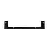 Wallniture Bali Black U Shape Floating Shelves for Wall, CD DVD Storage Shelves