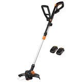 Worx String Trimmer/Edger/Lawn Mower 3-in-1 Grass Trimmer GT Revolution 20V 12" (2 Batteries & Charger Included)