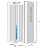 Dehumidifier, 95OZ Dehumidifier for Home 1000 Sq.Ft - Quiet with Auto Shut Off & Relaxing 7 Color Ambient Light,Ideal for Livingroom, Bedroom, Basement(White)