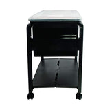HomeStock Letter/Legal Rolling File Cart (18.5" L x 14.5" W x 21.75" H), Black, Lightweight