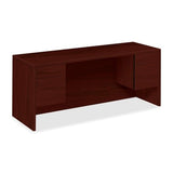 10500 Series Computer Desk with 3/4" Height Pedestals Finish: Mahogany