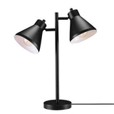 Globe Electric 18" 2-Light Desk Lamp, Industrial Design, Pivoting Heads